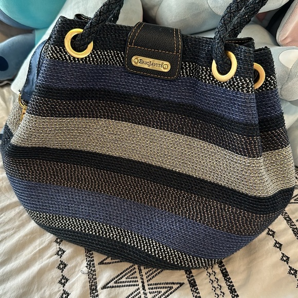 Eric Javits Shenia Squishee Metallic Woven Tote. - Picture 3 of 12